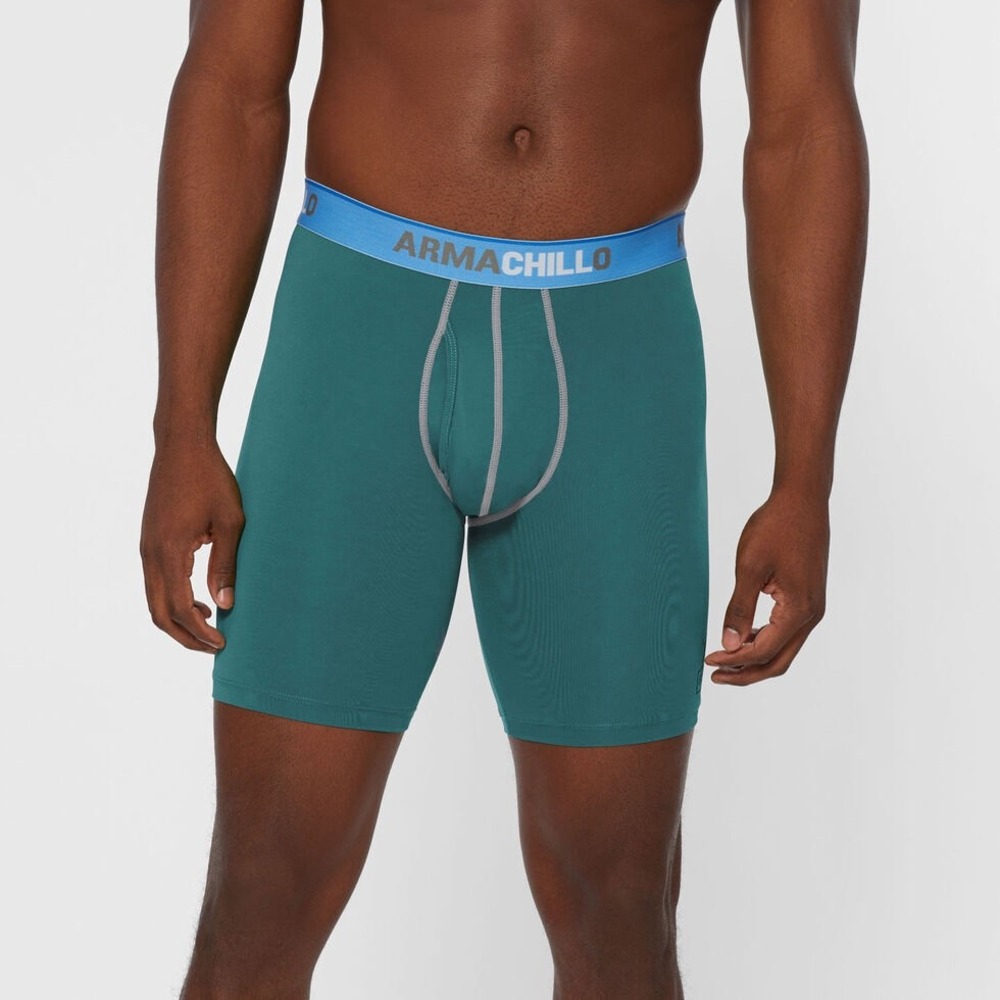 Duluth Trading Co Armachillo Bullpen Boxer Briefs Mens Green Performance XL